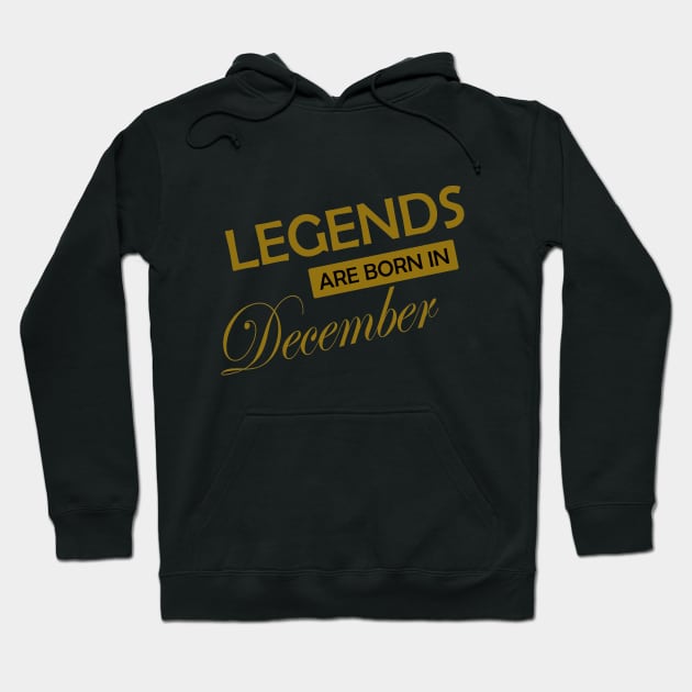 Legends are born in .. gold design Hoodie by sayed20